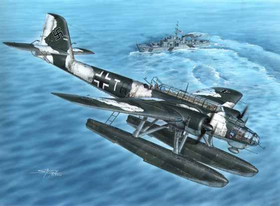 Heinkel He 115C немецкий поплавковый бомбардировщик (торпедоносец)