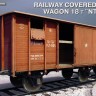 RAILWAY COVERED GOODS WAGON 18t “NTV” TYPE plastic model kit