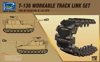 Набор пластиковых траков для модели САУ M108/M109A1-A5 (T-136 type)	