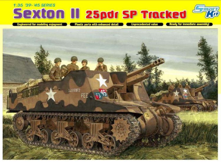 Английская САУ Sexton II 25pdr SP Tracked армия США сборная модель 1/35
