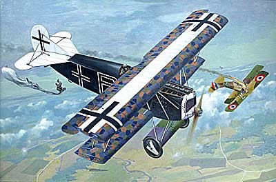 Fokker D.VII (OAW built, mid) истребитель сборная модель