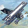 Fokker D.VII (OAW built, mid) fighter scale model kit