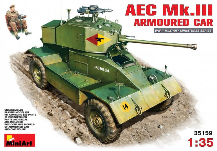 AEC MK.III Британський бронеавтомобіль Збірна модель