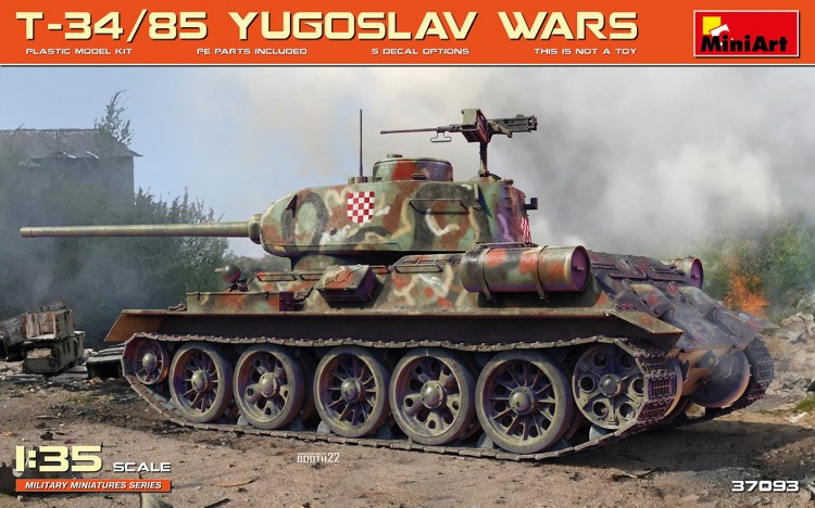MINIART 37093 T-34/85 YUGOSLAV WARS