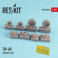 SH-60 (all versions) набор смоляных колес 1/48