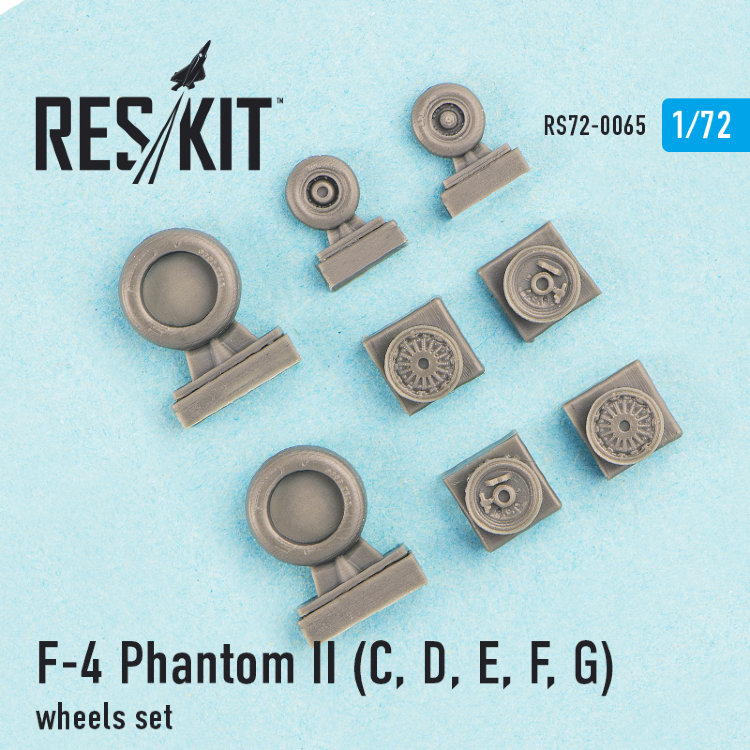 F-4 Phantom II (C, D, E, F,G) набор смоляных колес 1/72