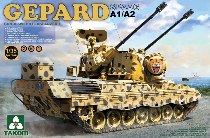 SPAAG Gepard A1/A2 -зенитная самоходная установка  на базе танка Gepard 