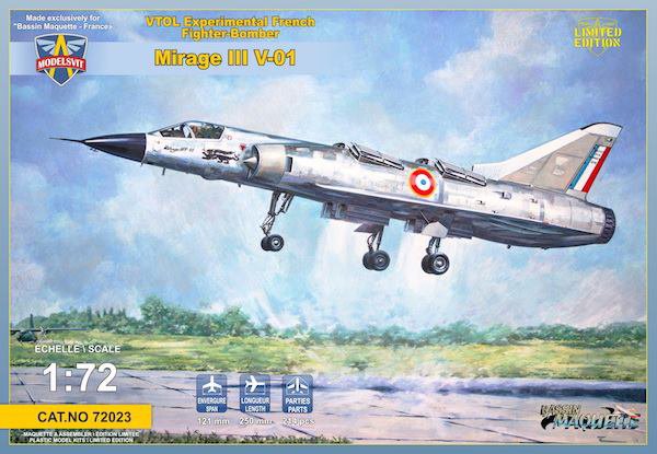 Mirage III V-01 VTOL fighter plastic model