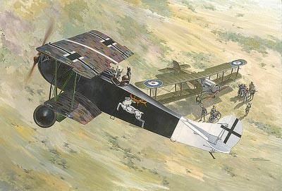 Fokker D.VII (Albatros built, early) fighter scale model kit