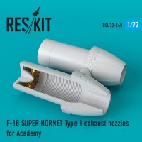 F-18 SUPER HORNET Type 1 exhaust nozzles for Academy