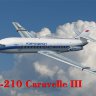 Caravelle III "Каравелла" пассажирский самолет сборная модель