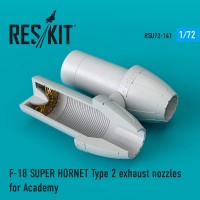 F-18 SUPER HORNET Type 2 exhaust nozzles for Academy