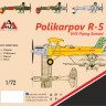 Поликарпов Р-5  летная школа ВВС сборная модель  1/72