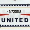 Boeing 720 "United" plastic model kit
