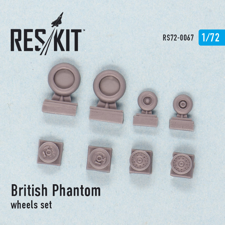 British Phantom набор смоляных колес 1/72