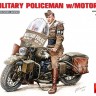 U.S. MILITARY POLICEMAN w/MOTORCYCLE plastic model kit