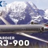 CRJ-900 самолет сборная модель 1/72