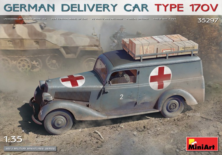 GERMAN DELIVERY CAR TYPE 170V plastic model kit