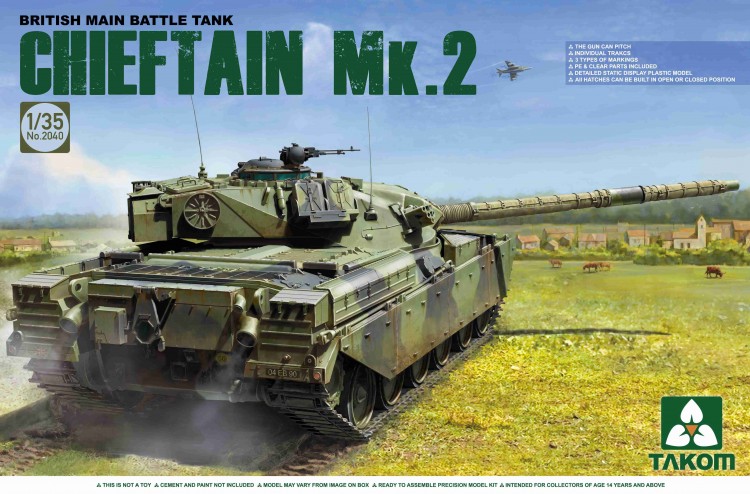 Британский основной боевой танк Chieftain Mk.2 сборная модель