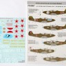 Soviet P-39 Airacobras Part 2 (Stencils not included) Red Snake decals