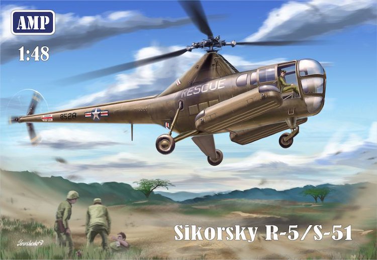 Вертолет Сикорский Sikorsky R-5/S-51 сборная модель