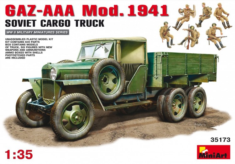 GAZ-AAA Mod. 1941. SOVIET CARGO TRUCK plastic model kit