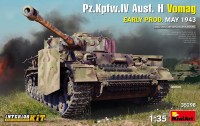 Танк Pz.Kpfw.IV Ausf. H Vomag (раннього виробниц. З інтер'єром) Травень 1943 р пластикова збірна модель