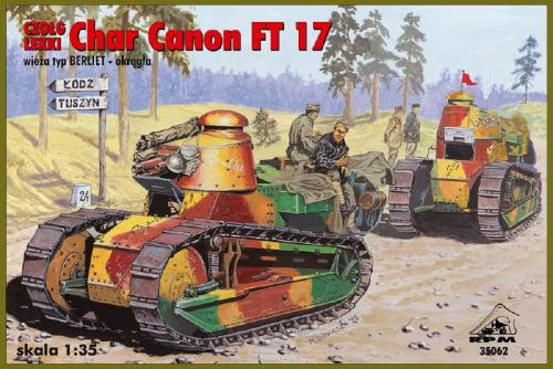Char Canon FT 17 turret Berliet