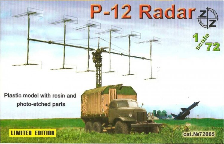 P-12 soviet radar plastic model and resin part