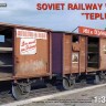 SOVIET RAILWAY WAGON TEPLUSHKA plastic model kit