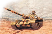 T-62 советский танк сборная модель 1/72