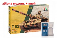 T-62 советский танк сборная модель 1/72 