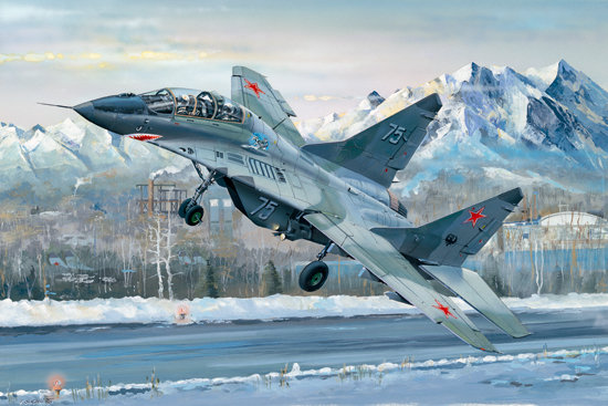 МиГ- 29УБ советский двухместный  истребитель сборная модель
