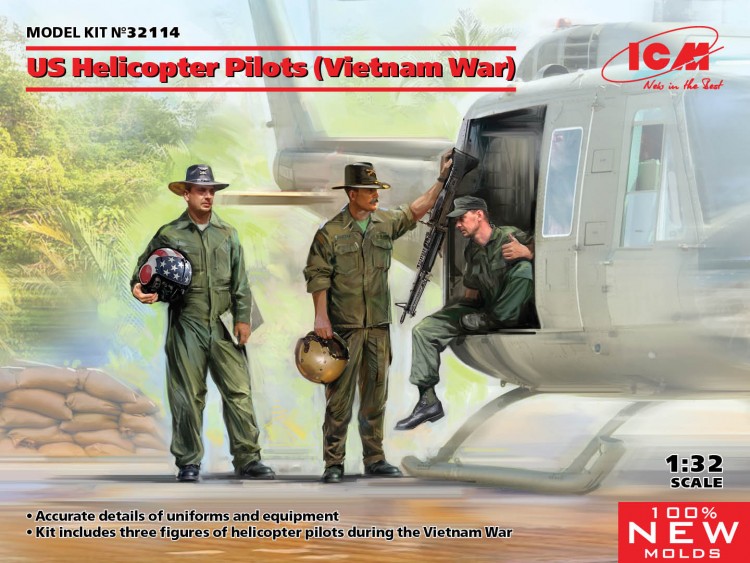 US Helicopter Pilots (Vietnam War)  figures 1/32