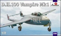 D.H.100 Vampire Mk1 сборная модель 1/72