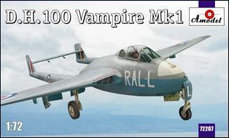 D.H.100 Vampire Mk1 сборная модель 1/72