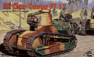 Char Canon FT 17 turret Berliet