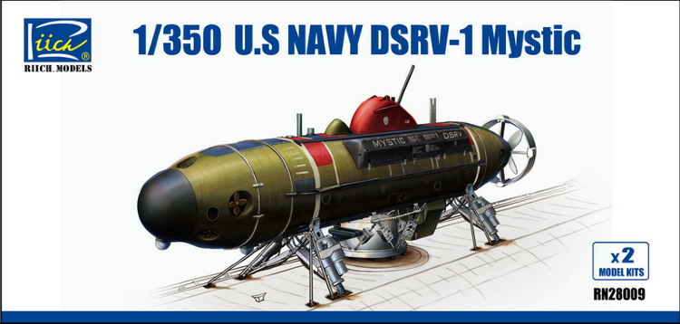 U.S.Navy DSRV-1 Mystic ( в наборе 2 модели)-аппарат для спасения экипажей подводных лодок