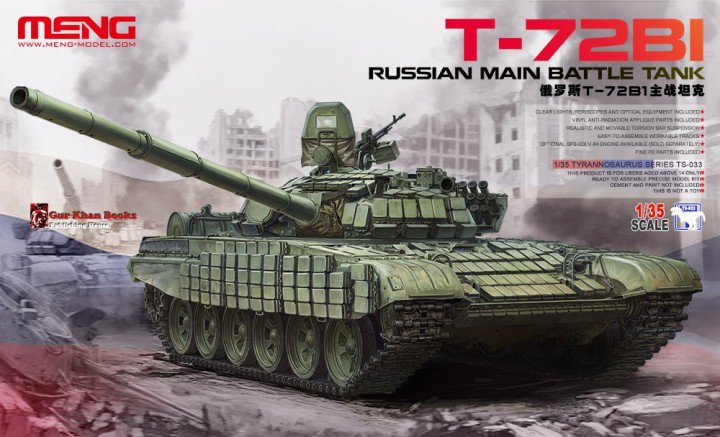 T-72B1  Russian Main Battle Tank plastic model kit