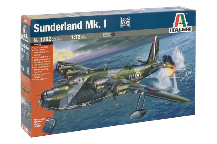  SUNDERLAND Mk.I Сандерленд военный самолет-амфибия сборная модель