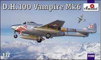 D.H.100 Vampire FB.Mk.6 1/72 Amodel