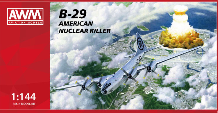 B-29 AMERICAN NUCLEAR KILLER сборная модель бомбардировщика 1/144