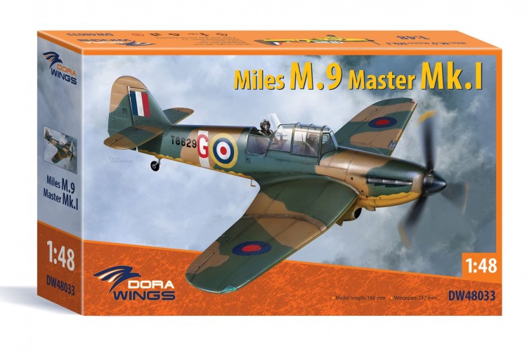 Miles M.9 Master Mk.I training aircraft kit 1/48