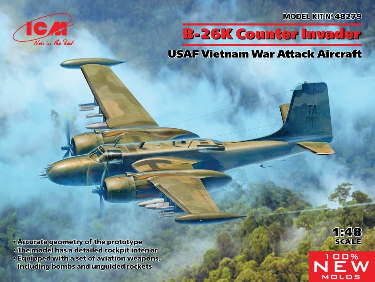 B-26K Counter Invader Vietnav War plastic model kit
