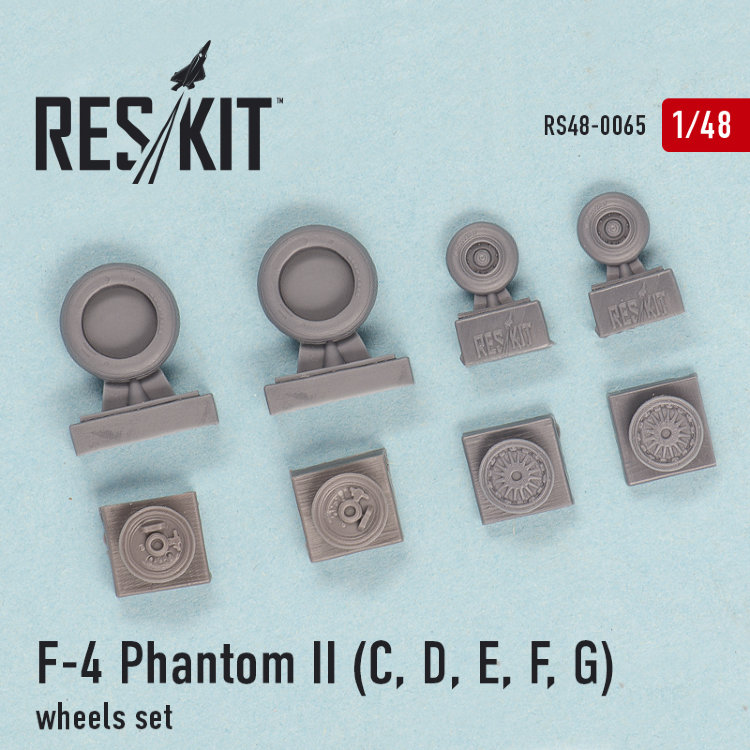 F-4 Phantom II (C, D, E, F) набор смоляных колес 1/48