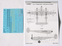 Stencils for P-38 Lightning decals