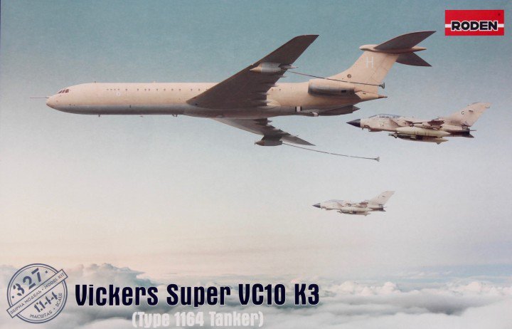 Vickers Super VC10 K3 Type 1164 refueling aircraft (flying tanker) scale model kit