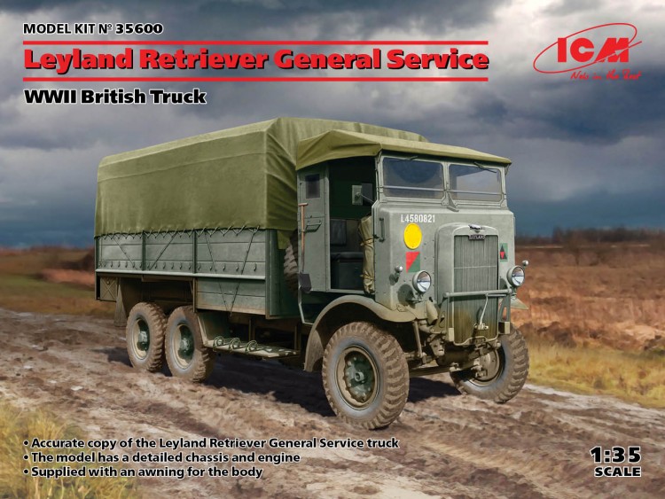 Leyland Retriever WWII British Truck plastic model kit