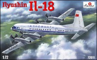 Il-18 пассажирский самолет сборная модель 1/72