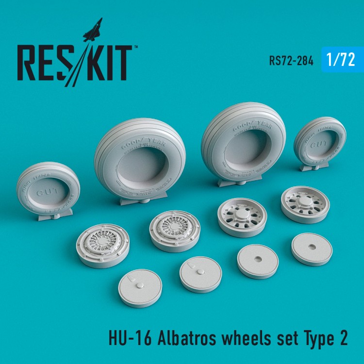 HU-16 Albatros wheels set Type 2